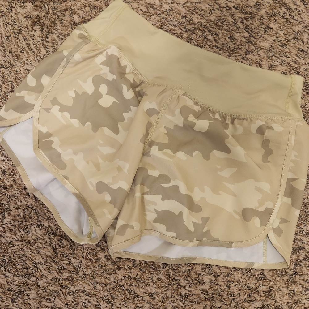 Camo Light Green Shorts